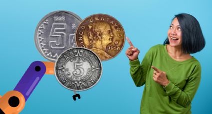 Estas son las monedas más bonitas de 5 centavos que ha tenido México según la IA