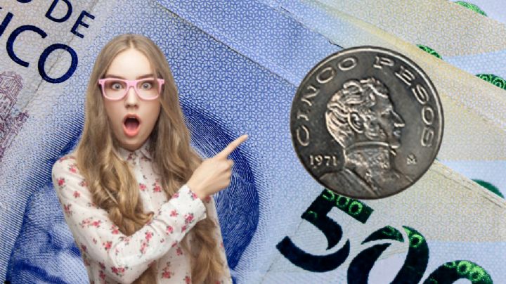 Monedas antiguas de 5 pesos con la imagen del personaje histórico que consumó la Independencia se venden hasta en 2 millones