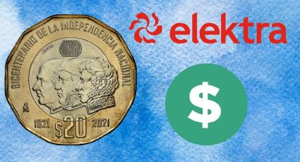 ¿Cuánto paga Elektra por una moneda de 20 pesos del Bicentenario de la Independencia?