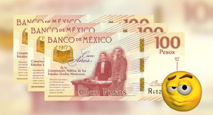 El billete de 100 pesos que se vende en un millón por el presidente de México en la Primera Guerra Mundial