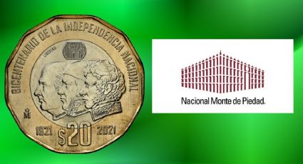 ¿Cuánto me dan por una moneda de 20 pesos del Bicentenario en el Monte de Piedad?