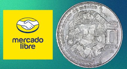 La moneda antigua de 50 pesos de Coyolxauhqui que se vende hasta en 500 mil en Mercado Libre