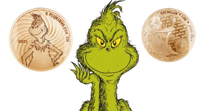 Así luce la moneda de oro del Grinch por la que coleccionistas pagarían hasta 130,000 pesos; solo hay 100 piezas acuñadas