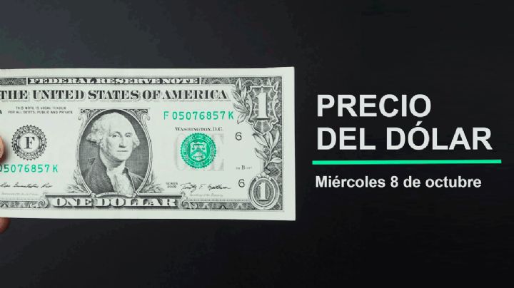 Precio del dólar hoy miércoles 8 de octubre 2025: Así está el tipo de cambio en México
