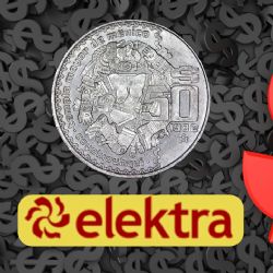 ¿Cuánto es lo máximo que te da Elektra por tu moneda antigua Coyolxauhqui en los últimos meses de 2025?