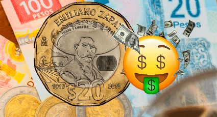 La moneda de 20 pesos de Emiliano Zapata que nunca circuló y están pagando hasta 10 veces su valor