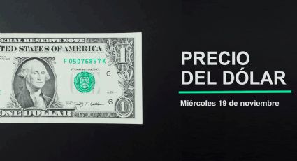 Precio del dólar hoy miércoles 19 de noviembre 2025: Así está el tipo de cambio en México