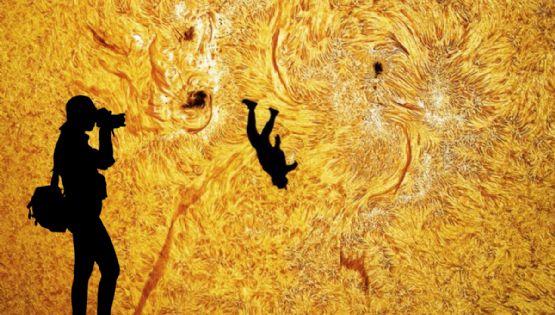 La impactante foto de un paracaidista en el Sol es real; así fue como se capturó