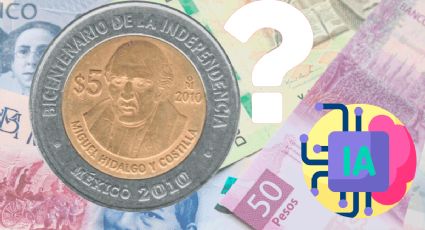 Monedas de 5 pesos del Bicentenario: ¿Cuánto pagan por la pieza con la cara de hidalgo según la IA?