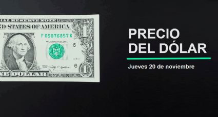 Precio del dólar hoy jueves 20 de noviembre 2025: Así está el tipo de cambio en México