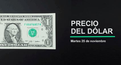 Precio del dólar hoy martes 25 de noviembre 2025: Así está el tipo de cambio en México