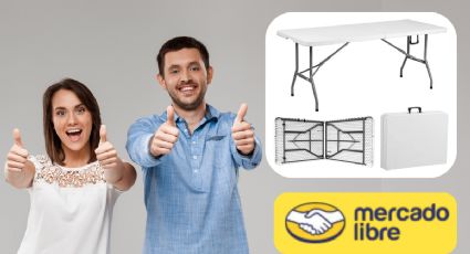 ¡Prepárate para las fiestas decembrinas!, Mercado Libre remata tablón desplegable; el precio más BARATO