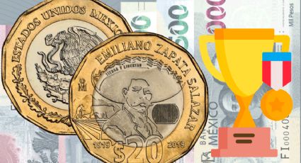 La moneda mexicana de 20 pesos que ganó un premio mundial: ahora vale hasta 5 millones de pesos
