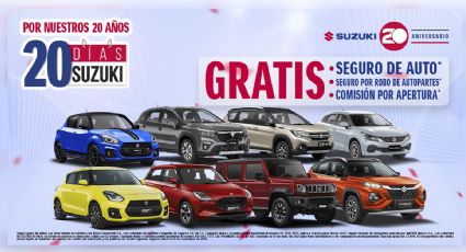 SUZUKI cumple 20 años y lo celebran a través de “Movilidad sin restricciones”