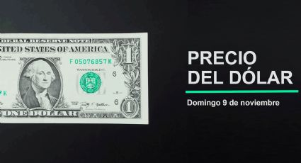 Precio del dólar hoy domingo 9 de noviembre 2025: Así está el tipo de cambio en México
