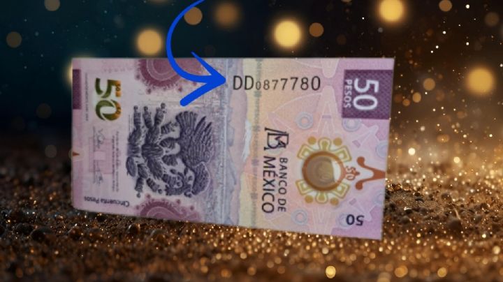 El billete de 50 pesos del ajolote premiado y de serie palíndromo se vende en 300 mil pesos