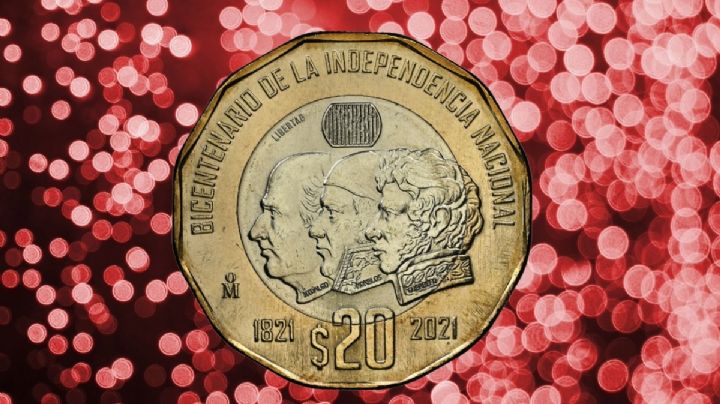 La moneda de 20 pesos del Bicentenario que se vende en 150,000 por sus tres cabezas