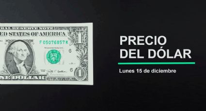 Precio del dólar hoy lunes 15 de diciembre 2025: Así está el tipo de cambio en México