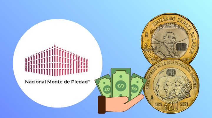 ¿Cuánto es lo máximo que te puede dar Monte de Piedad por tus monedas conmemorativas de 20 pesos del Bicentenario y Emiliano Zapata?