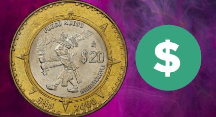 Venden esta antigua moneda de 20 pesos conmemorativa del Señor del Fuego en más de 4 millones