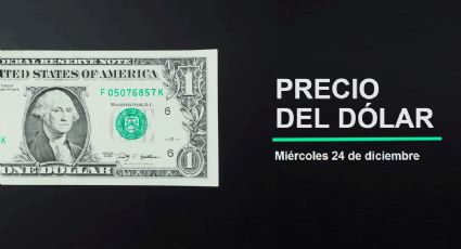 Precio del dólar hoy miércoles 24 de diciembre 2025: Así está el tipo de cambio en México