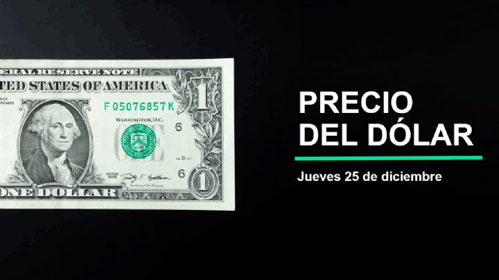 Precio del dólar hoy jueves 25 de diciembre 2025: Así está el tipo de cambio en México