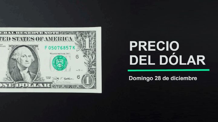 Precio del dólar hoy domingo 28 de diciembre 2025: Así está el tipo de cambio en México
