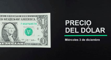 Precio del dólar hoy miércoles 3 de diciembre 2025: Así está el tipo de cambio en México