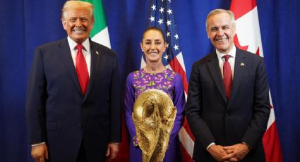 Así fue el encuentro entre Sheinbaum, Trump y Carney en el Sorteo de la FIFA 2026