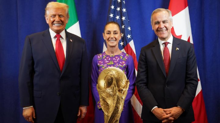 Así fue el encuentro entre Sheinbaum, Trump y Carney en el Sorteo de la FIFA 2026
