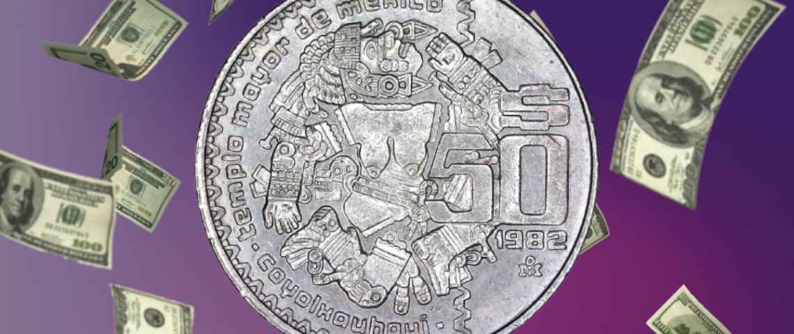 Pagan casi de 1 millón por la antigua moneda de 50 pesos de la Diosa de la Luna en perfecto estado