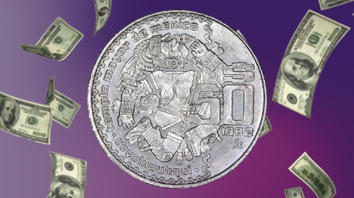 Pagan casi de 1 millón por la antigua moneda de 50 pesos de la Diosa de la Luna en perfecto estado