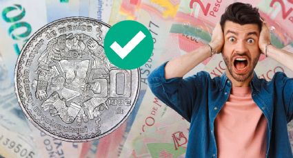 La moneda antigua de 50 pesos de Coyolxauhqui que vale 360,000 por su escasez y estar certificada