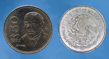¿Cuál de las monedas antiguas de 50 pesos incrementan su valor en mayo 2025 según la IA?