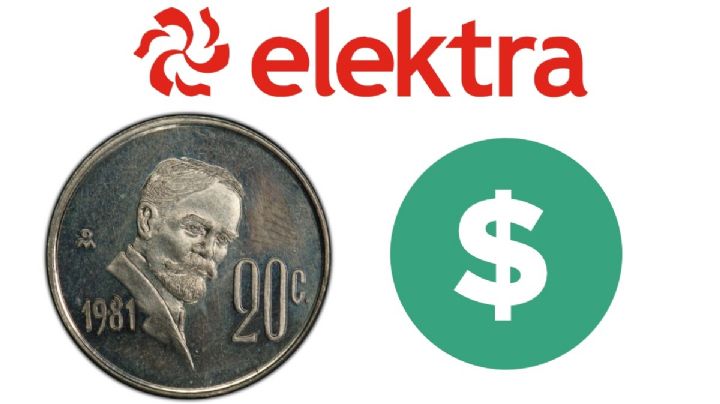 ¿Cuánto paga Elektra por una moneda antigua de 20 centavos de Francisco I Madero en mayo 2025?