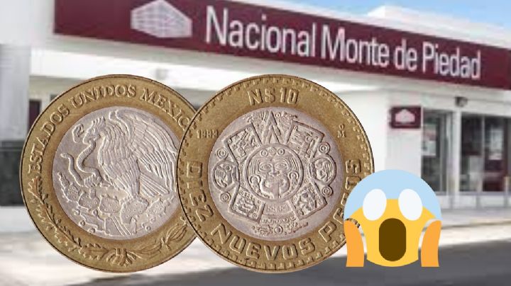 ¿Cuánto me dan por mi MONEDA de 10 nuevos PESOS con centro de plata en Monte de Piedad?