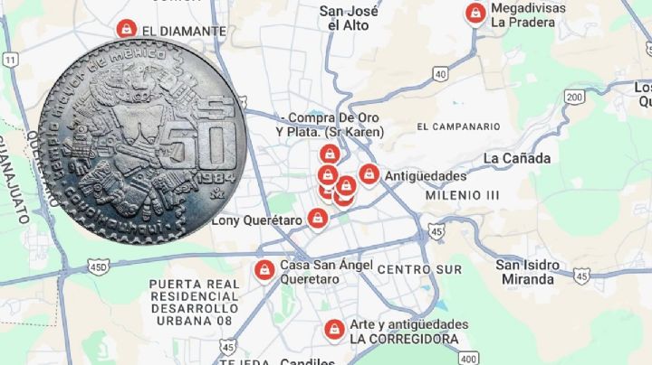 ¿Dónde puedo vender caro mi moneda antigua de 50 pesos de Coyolxauhqui en Querétaro?