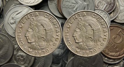Moneda de 50 centavos de Cuauhtémoc se vende en 100,000 por error de acuñación