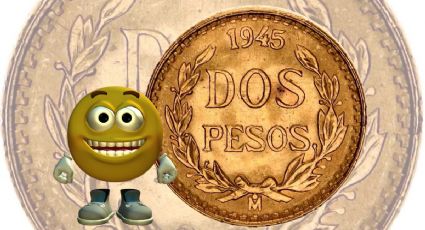 ¿Cuánto es lo máximo que paga Inbursa por la moneda antigua de 2 pesos de 1945?