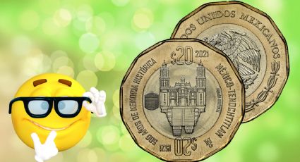Moneda de 20 pesos se vende en 2 millones por diseño con ciudad azteca premiada a nivel mundial