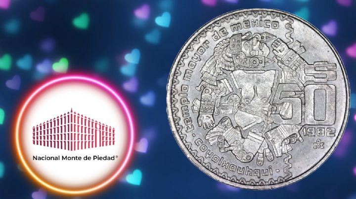 ¿En cuánto te compra el Monte de Piedad tu moneda antigua de 50 pesos de la diosa Coyolxauhqui en julio?