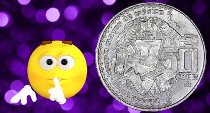 Moneda antigua de 50 pesos de Coyolxauhqui con doble error vale medio millón porque nunca circuló