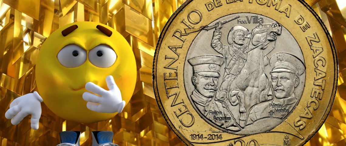 La moneda de 20 pesos más escasa acuñada por Banxico que se vende en miles por su diseño con Villa