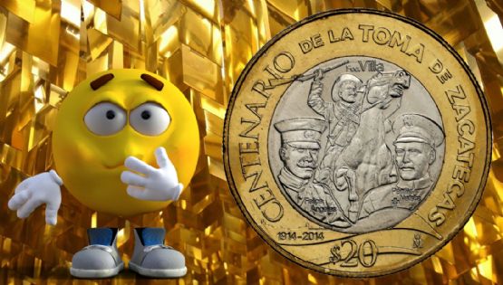La moneda de 20 pesos más escasa acuñada por Banxico que se vende en miles por su diseño con Francisco Villa