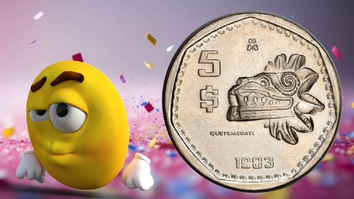 La moneda antigua de 5 pesos que vale 3 millones porque solo se acuñaron 7 piezas en 1983