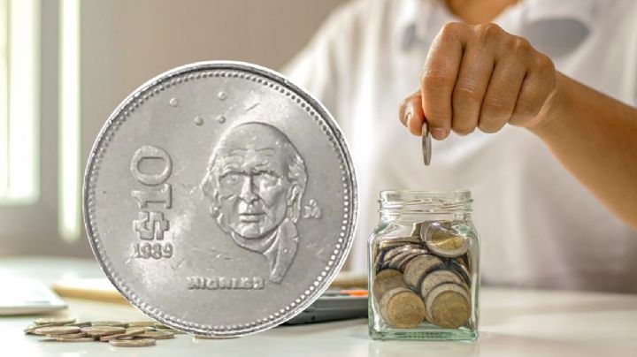 Moneda antigua de 10 pesos se vende en 500,000 por ser del ‘padre de la patria’; ¿de qué año es?