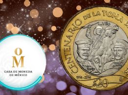 Casa de Moneda lanza importante aviso de la MONEDA de 20 pesos de la Toma de Zacatecas
