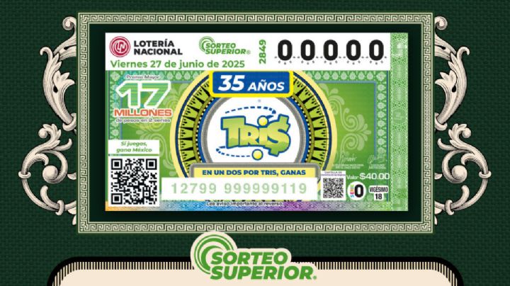 Lotería Nacional: Números ganadores del Sorteo Superior 2849 del 27 de junio