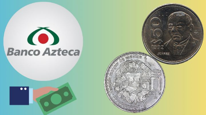 ¿Cuánto me da Banco Azteca por mi moneda antigua de 50 pesos en la primera semana de julio?