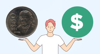 Moneda antigua de 50 pesos se vende en más de 150,000 por tener al Benemérito de las Américas